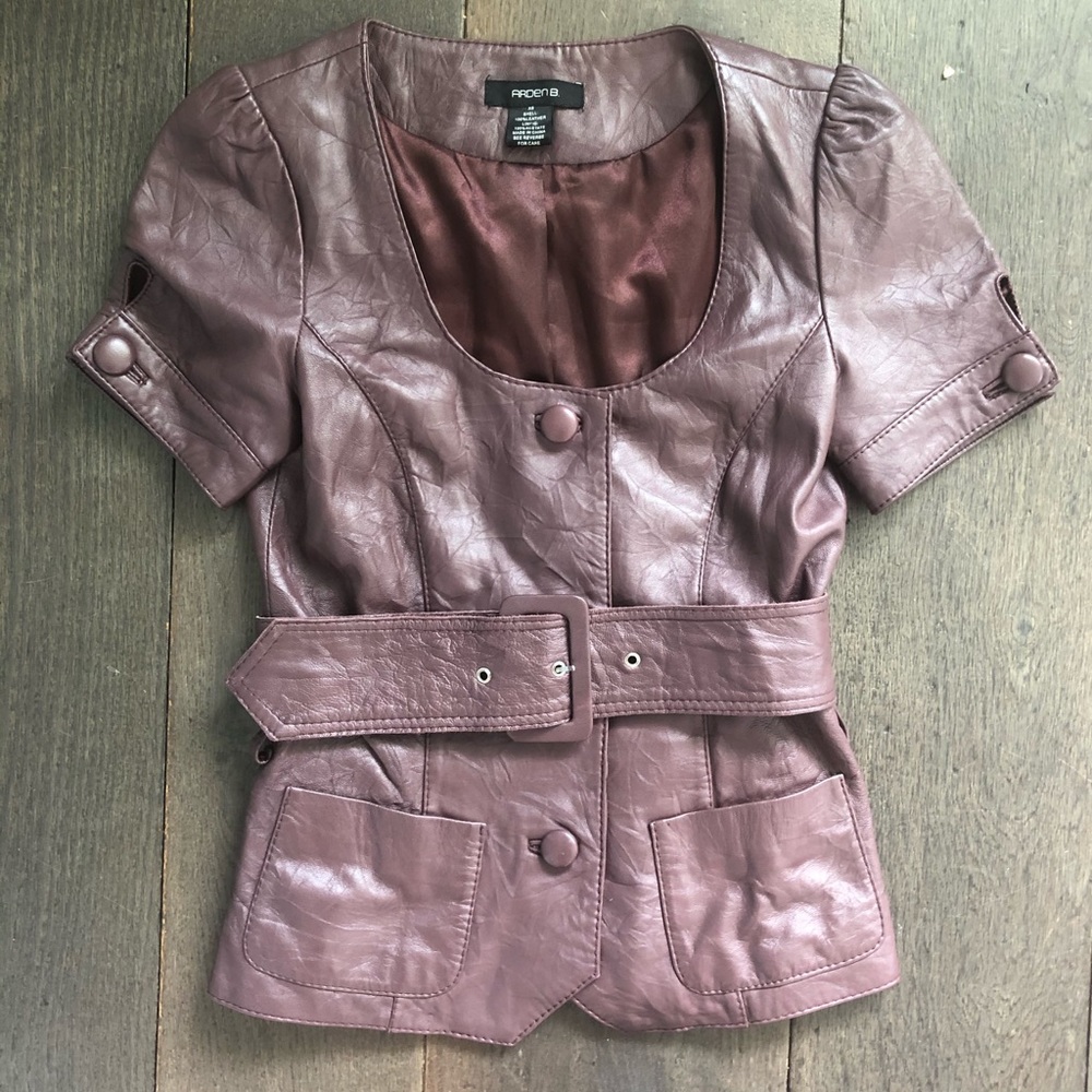 Arden B vintage leather shirt